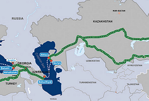 Dostawa ładunków korytarzem transkaspijskim jest o jedną trzecią droższa, od trasy przez Rosję
