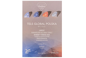 TELS GLOBAL w rankingu Forbes (Polska): duży, stabilny finansowo i niezawodny spedytor
